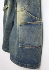 Dirty Wash Bermuda Denim pants