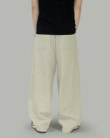 Needle pintuck balloon pants