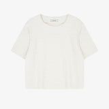 リンクルクロップTシャツ　アイボリー