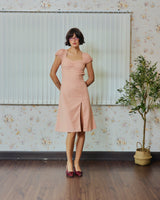 EVIE avery PUFFED SLEEVE DRESS PINK