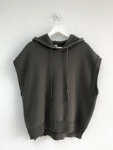 Over hood knit vest