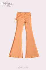 Liiv short-sleeve cap training shirring pants set (LONG PANTS)