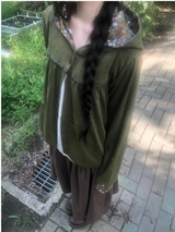 clover hood cardigan