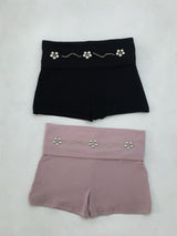 フラワー スタッズ フォールドショーツSkirt)