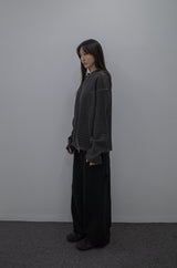 Striped Layer Cardigan Chacoal