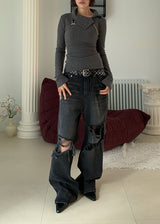 VINTAGE BLACK DENIM