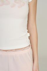 Soft Strawberry Cluster Top