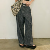 Natural Stripe Denim Pants