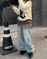 Secret washing denim pants