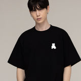 [UNISEX] スモールドットシルエットベアショートスリーブドtシャツ