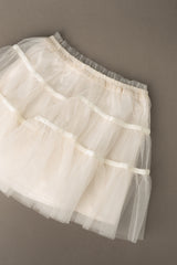 Tutu shirring skirt_ivory