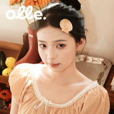 Olle. 鸥莉 オーリー アセテート素材 ハンドメイド シェルシルエットクリップ 上品 韓国風 ヘアアクセサリー
