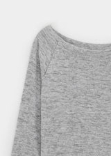 [MADE] ケネックニットボタンオフショルダー長袖Tシャツ