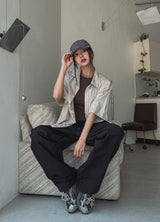 loopy pocket cargo nylon pants