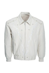 Washed Canvas Studded Jacket