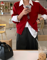 Pomer Basic Button Cardigan / 7 colors