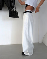 Ange Cotton Long Wide Pants