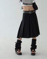 Meet pleats pleated midi skirt