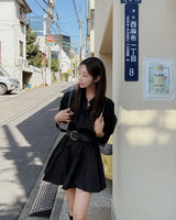 Latel Shirt Mini Dress (With Belt)