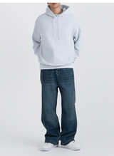 Authentic Relaxed Basic Hoodie White Melange
