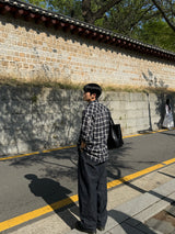 Autumn double check shirt