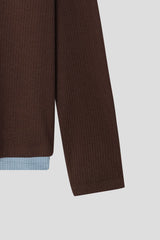 Solis Henley Neck Long Sleeve Knit Tee (4 Colors)
