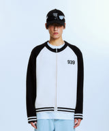 939 RAGLAN KNIT ZIP-UP (BLACK)