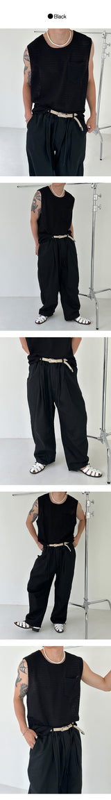 [S/S] Twill cotton wide pants (4color)