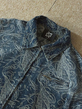 ASCLO Jacquard Denim Zipper Jacket (2color)