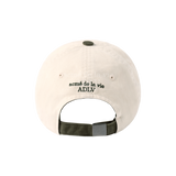 24FW TWO TONE APPLIQUE PATCH BALL CAP KHAKI