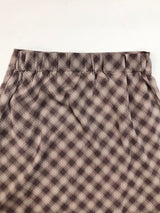 Plaid Midi Skirt