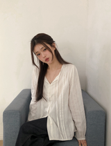 #Romantic Lace Cotton100 Strap Blouse
