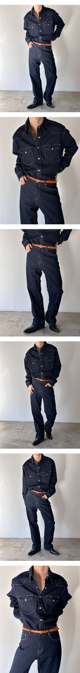 [S/S] Non pade western denim shirts