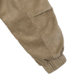 CORDUROY HIGH NECK BROWN JUMPER