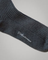 ベーシックコットンソックス_チャコール