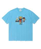 CAVISH X LELBO BROWN U.K TOUR SS TEE BLUE(CV2FMUT547C)