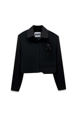 MILD CROP BLAZER / BLACK