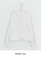 [unisex] コパットチェックフードウインドブレーカージャンパー