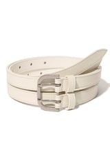 BL007 Double Unisex Leather Belt 18 mm (3 Colors)