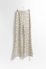 flower lace boots-cut leggings(2colors)