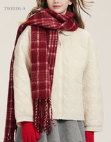 Amble Fur Collar Quilting Padded Jumper IVORY