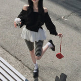 [Bellide made/waist reduction] クローゼット&スリットオフショルダー マンツーマン