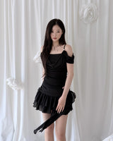 Eve Summer Draping Off-Shoulder Blouse