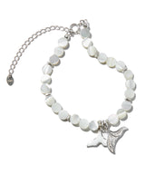 925 Silver パールコインブレスレット_Pearl White