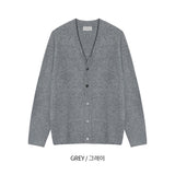 カシミアハッチラウンドカーディガン / Cashmere Hacchi Round Cardigan (7 colors)