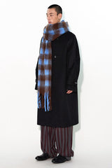 Versatile woolen mid-length overcoat