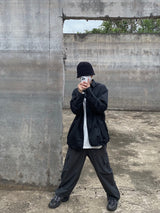 UNAIDUN オーバーフィットストリングロングスリーブシャツ　２色