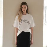 (T-7046)LOOP CHAIN POINT TEE
