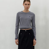 (Z-T-6772)ESSENTIAL COLOR MATCHING POINT KNIT