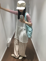 Loen Patchwork Slip Dress (2color)